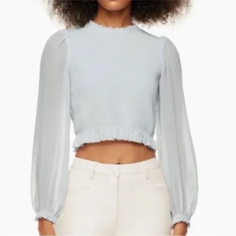 Wilfred Temptest Blouse- Powder Blue- Size XS